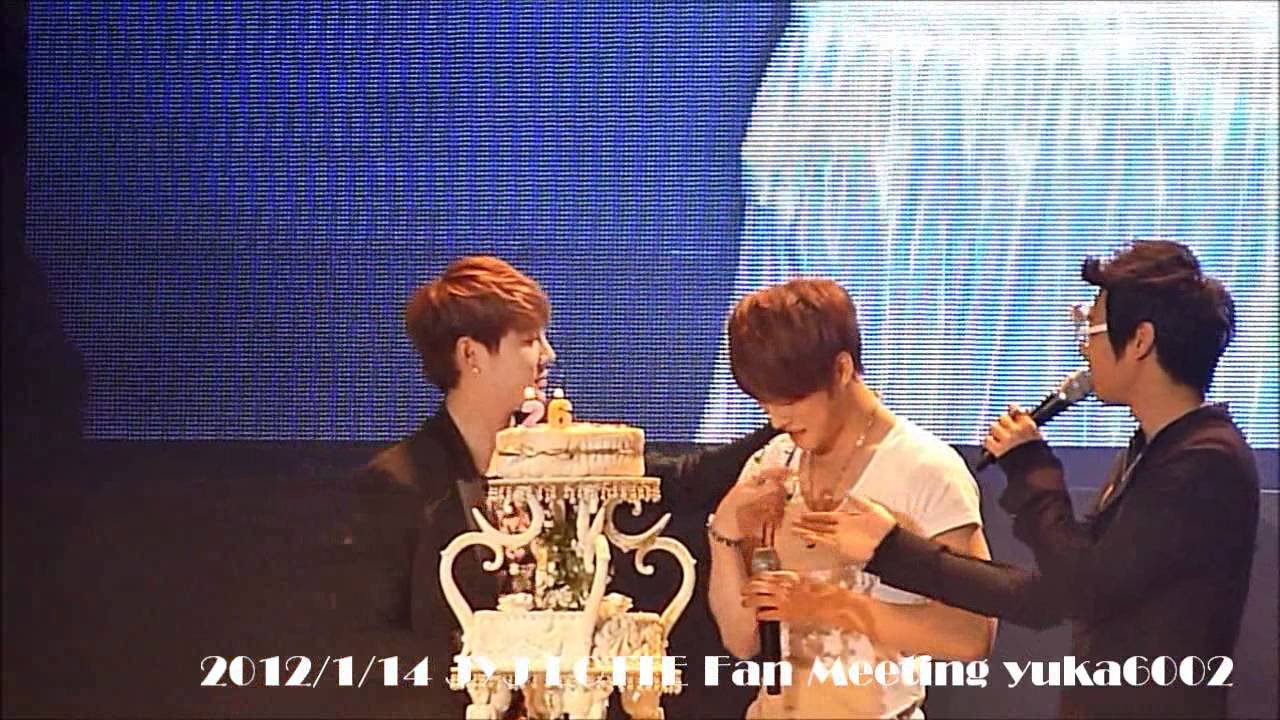 2012/1/14 JYJ LOTTE Fan Meeting HAPPY BIRTHDAY JEJUNG&JUNSU