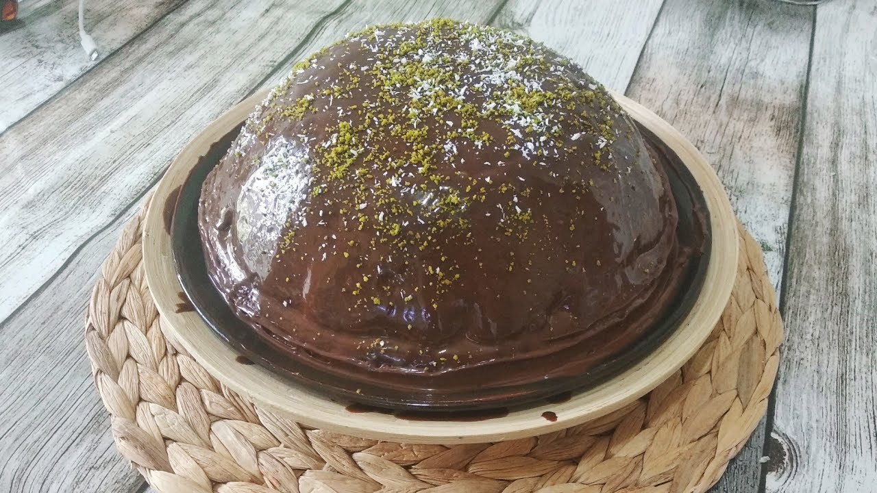ÇİKOLATALI MUZLU KÜMBET PASTA ( TAM ÖLÇÜSÜNDE)🍰🍮