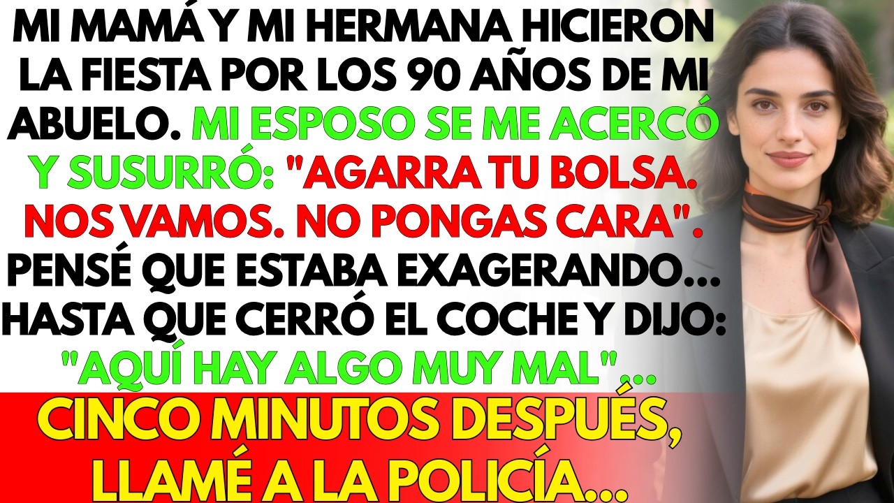 Fiesta 90 del abuelo y mi marido susurra: 