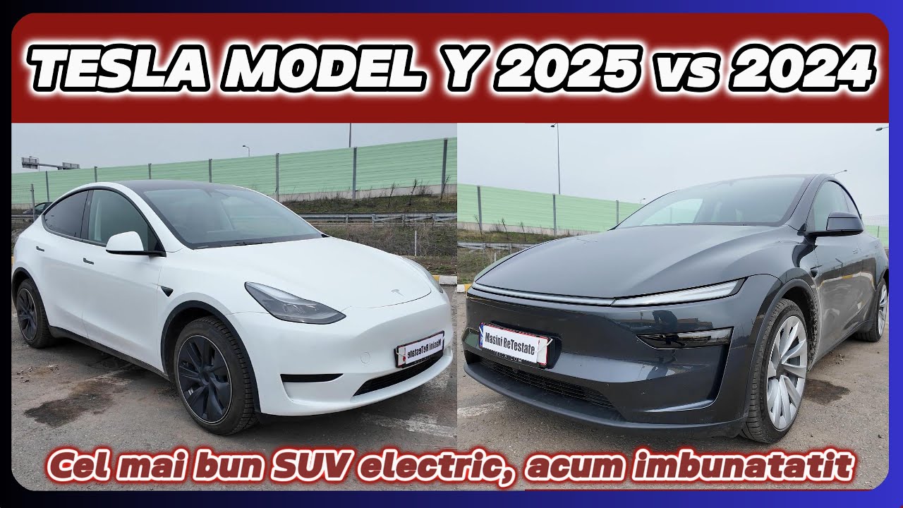 Tesla Model Y Juniper 2025 vs 2024. Comparație cel mai bun SUV electric şi varianta lui îmbunătățită