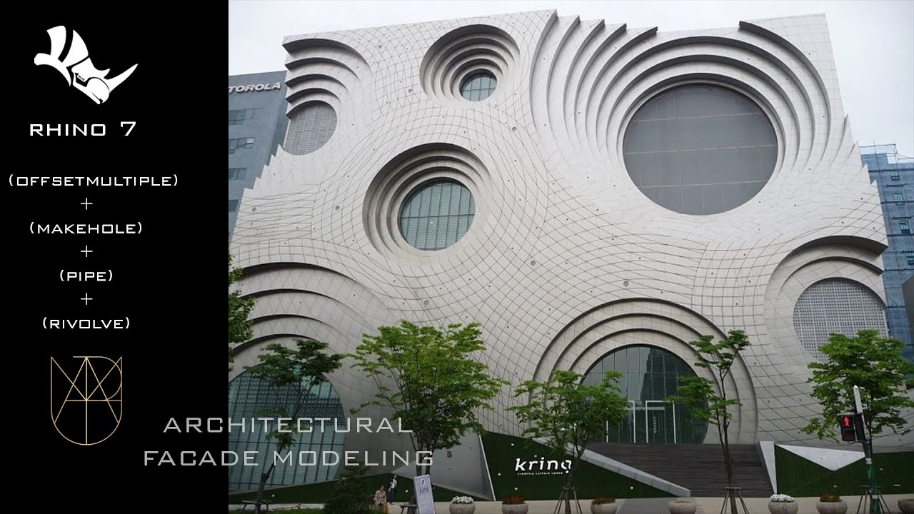| Rhino 7 - Facade Modeling (Architectural Modeling)