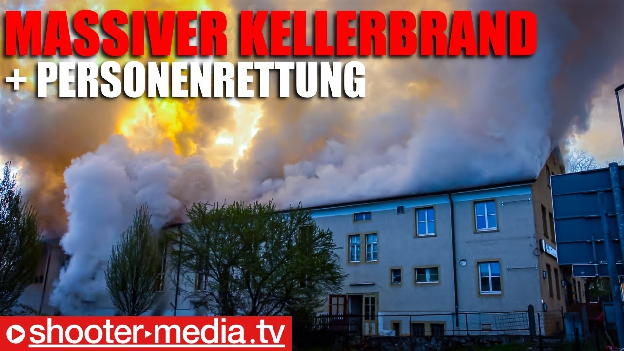🔥 Massiver Kellerbrand mit Personenrettung aus Lichtschacht 🔥 | 🚒  Feuerwehr im Großeinsatz 🚒