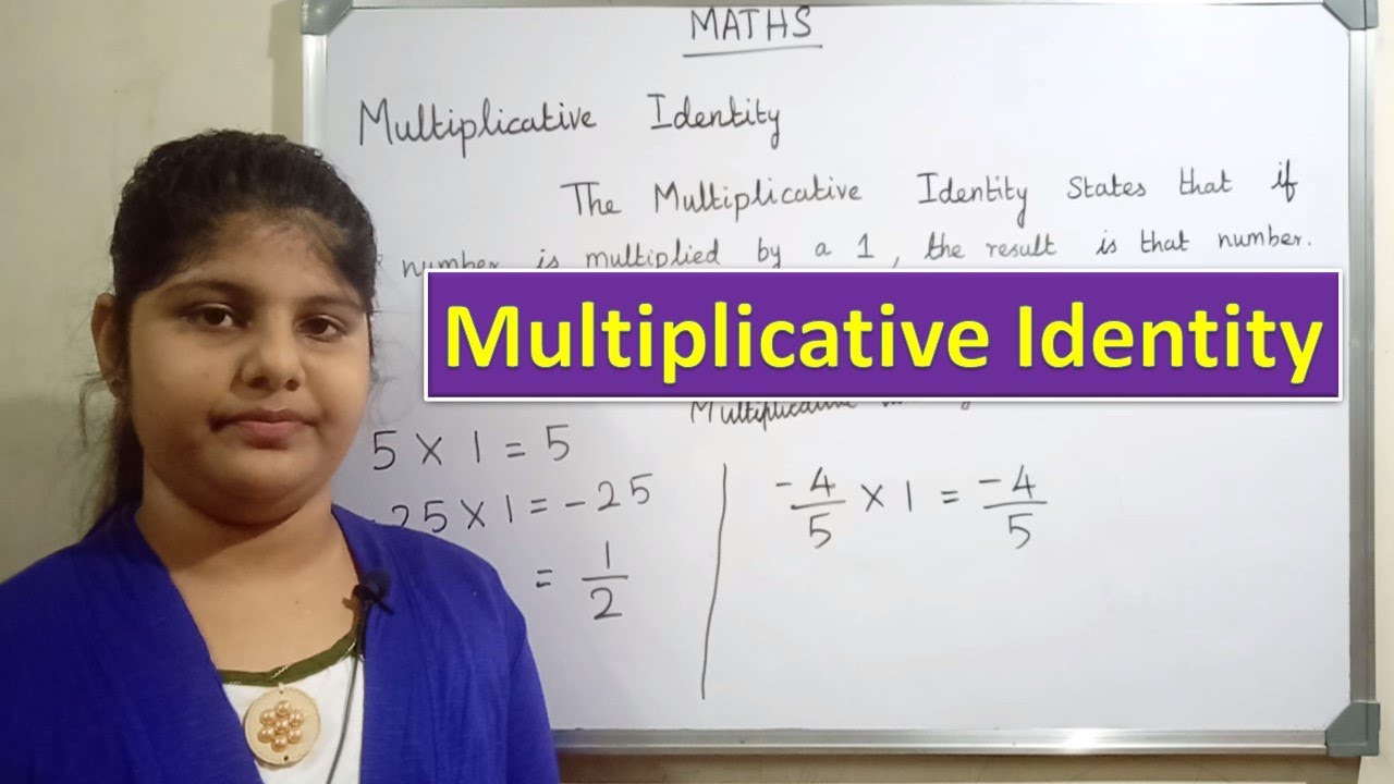 Multiplicative Identity - Identity property of Multiplication
