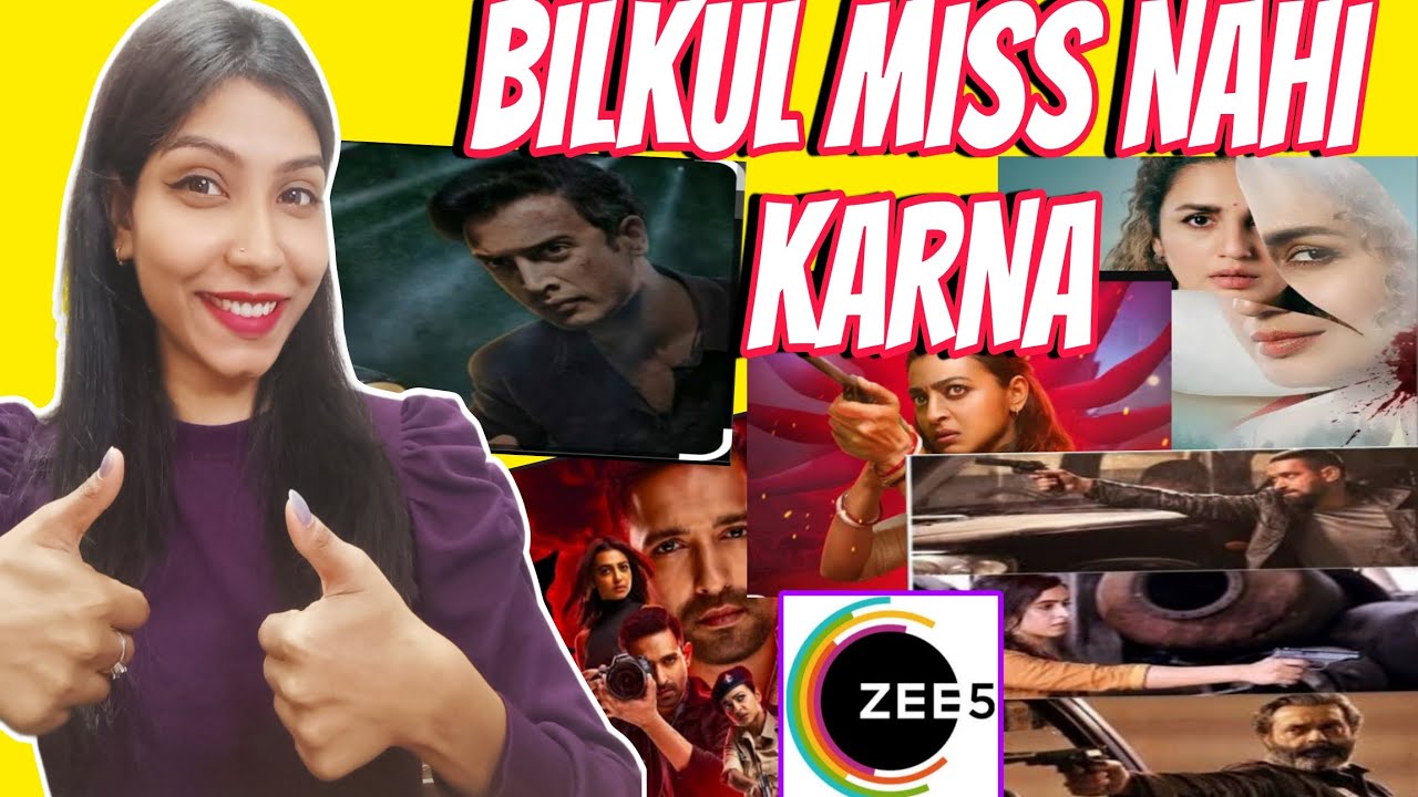 Top- 10 Zee5 Original Movies And Webseries// Movie Maniac