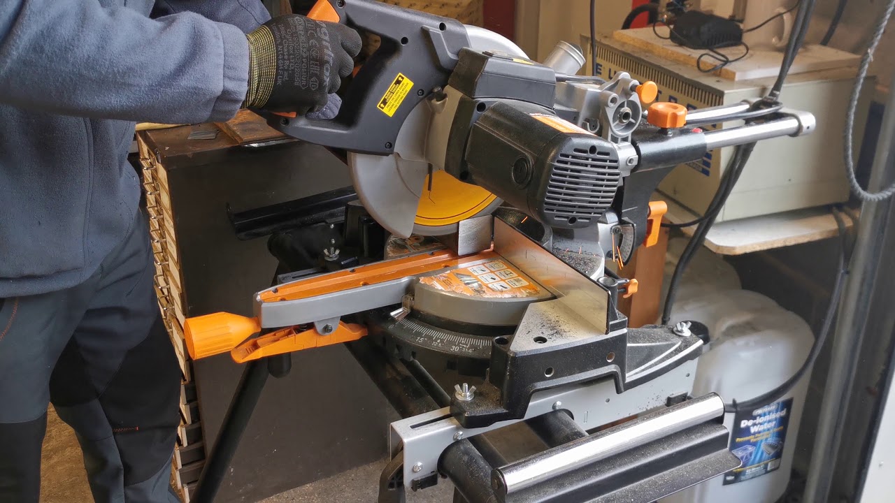 SabreCut Multi material Circular Saw blade test cutting 50mm solid steel bar