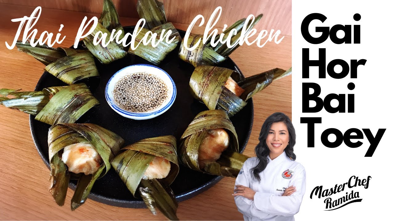 Thai Pandan Chicken / chicken pandan/ ayam pandan thailand / gai hor bai toey