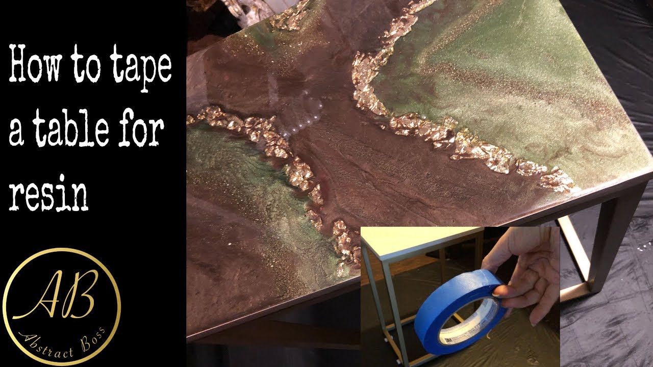 How to tape a table for resin