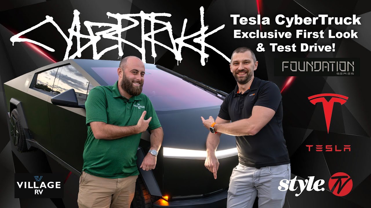 Tesla CyberTruck Foundation Series | Exclusive First Look & Test Drive!