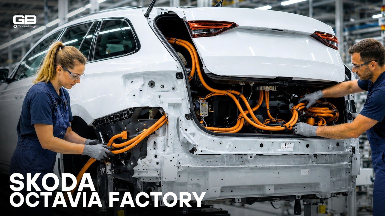 Skoda Octavia 2024 Производство - Внутри АВТОМОБИЛЬНОГО ПРОИЗВОДСТВА CNC