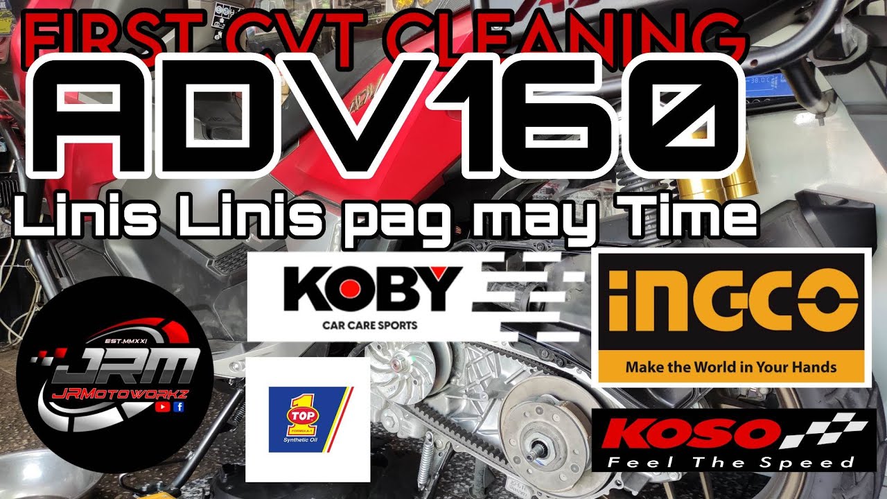 FIRST CVT CLEANING ON ADV160 | HOW TO PERFORM CVT CLEANING ON ADV160 | JRMOTOWORKZ | ADV160 | INGCO