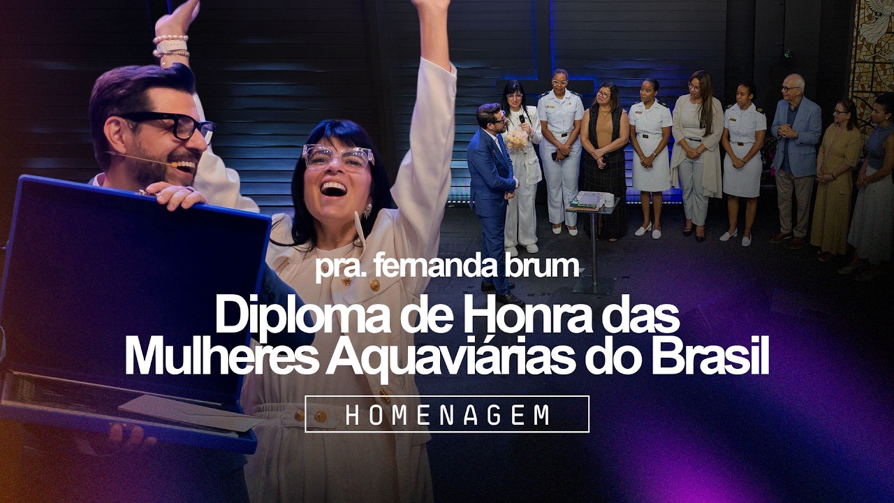 Fernanda Brum - Diploma de Honra das Mulheres Aquaviárias do Brasil | Homenagem