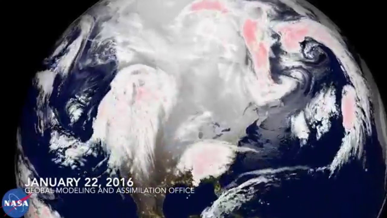 NASA | Supercomputer Model Shows the Flow of #Blizzard2016