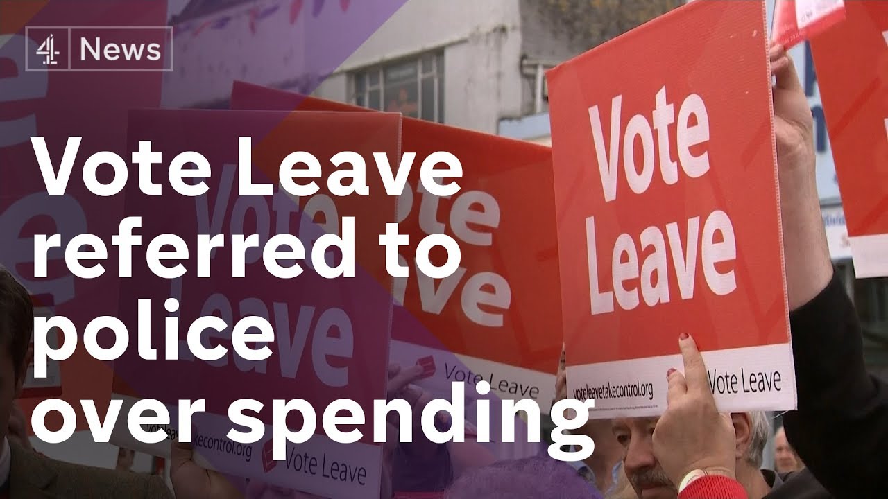 Vote Leave fined and referred to police over referendum spending