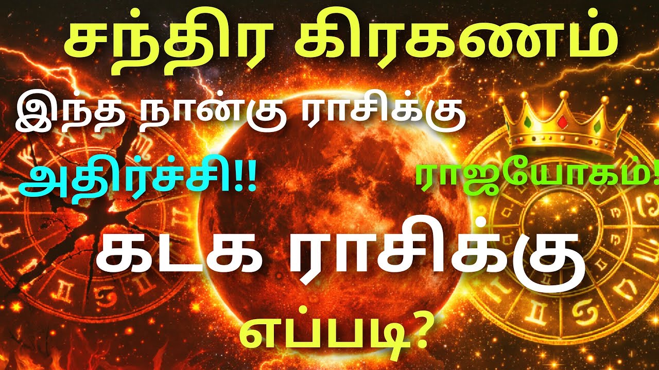 🔥 கடக ராசி மார்ச் 3 சந்திர கிரகணம் ⚠️ இந்த 4 ராசிக்கு பெரிய மாற்றம்! | கடக ராசி பலன்கள் தமிழ் 2026