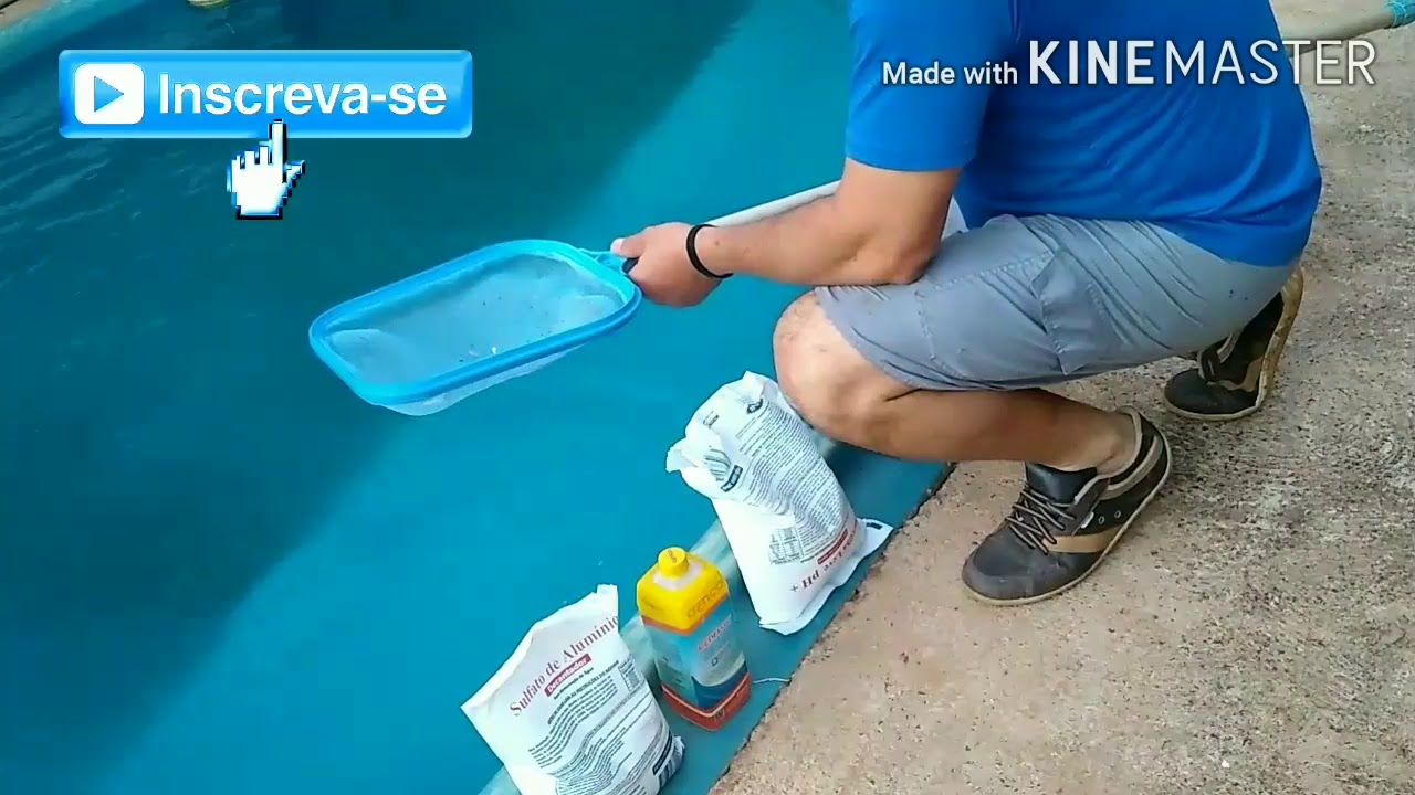 Sulfato de Alumínio, Como decantar e Limpar a Piscina