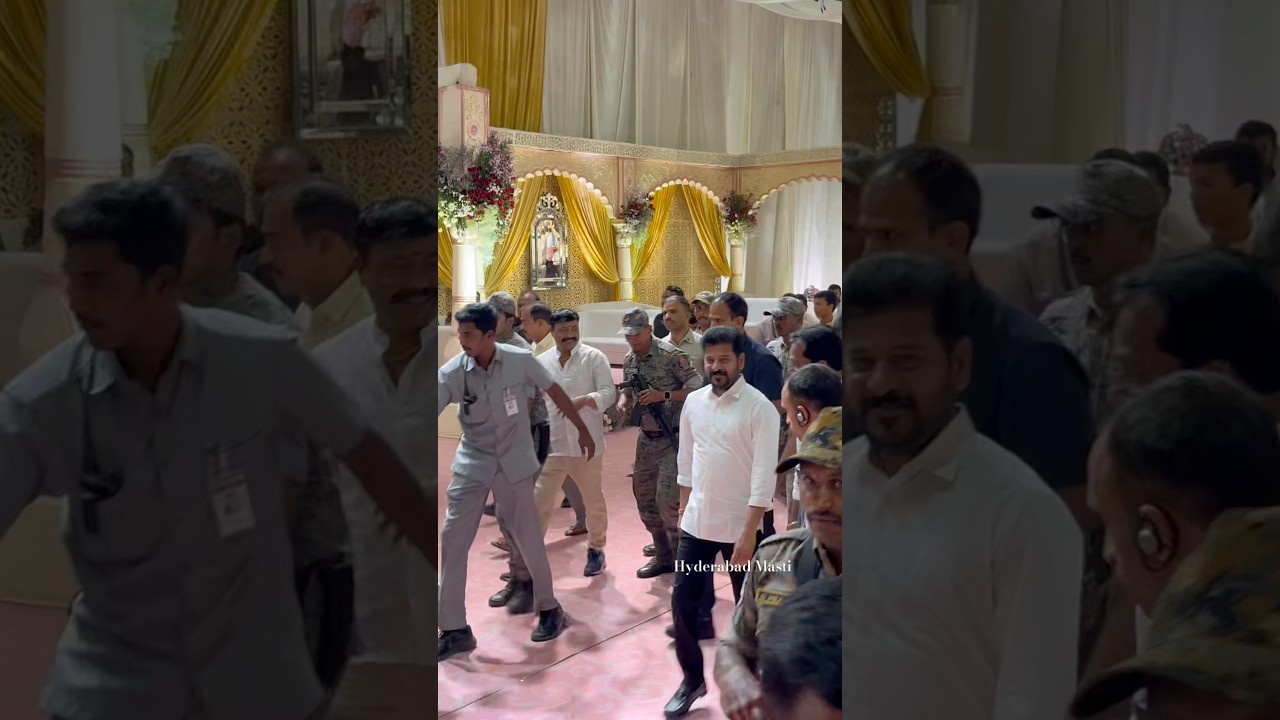 Cm Reventh Reddy Visited Marriage | Naren Reddy Wed&rsquo;s Mounika Reddy #revanthreddy #youtubeshorts