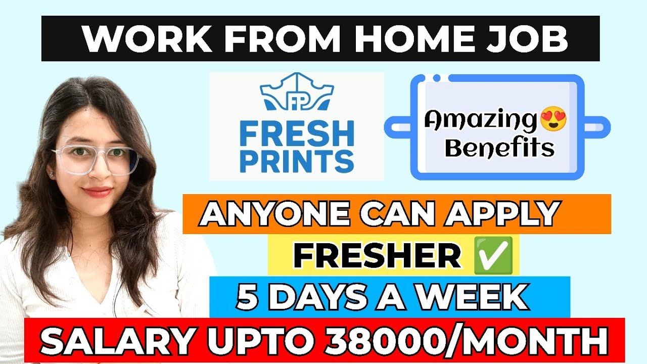 🔥 PERMANENT WORK FROM HOME Job | Freshers | Salary Up To ₹38,000 | 5 Days Working | Apply Now 🚀