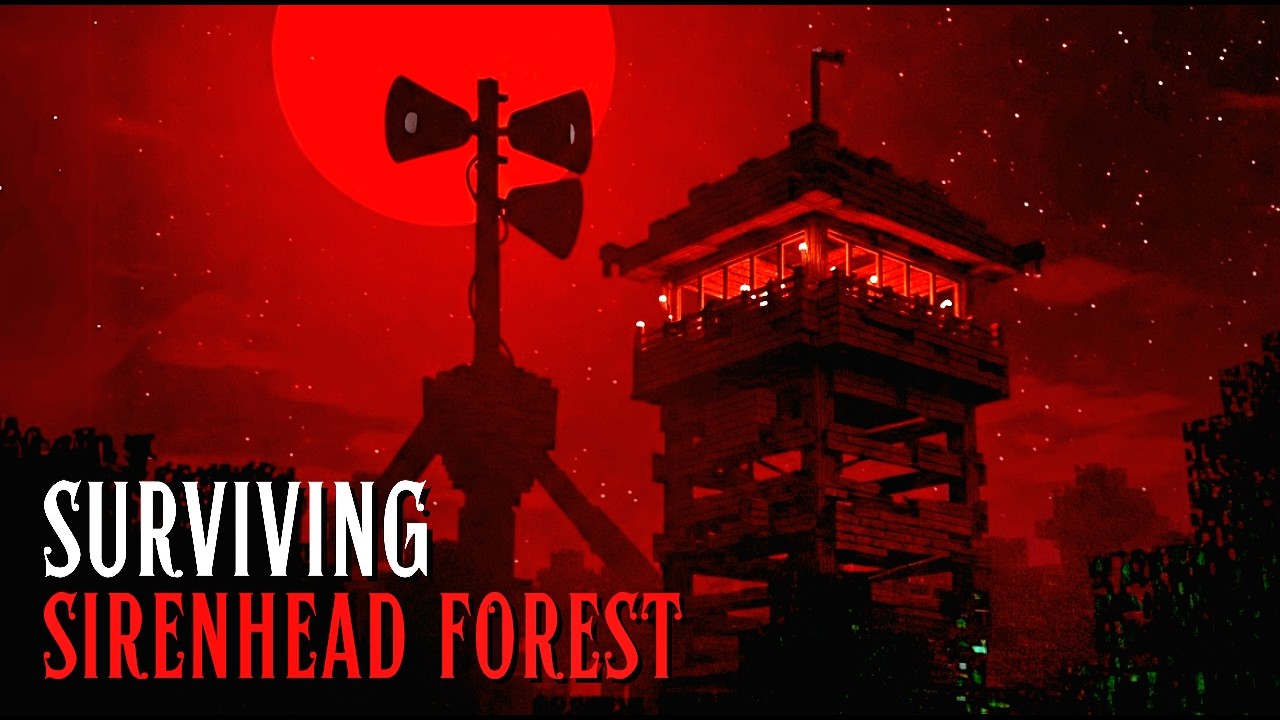 Surviving Siren Head Forest in Hardcore Minecraft...Episode 1