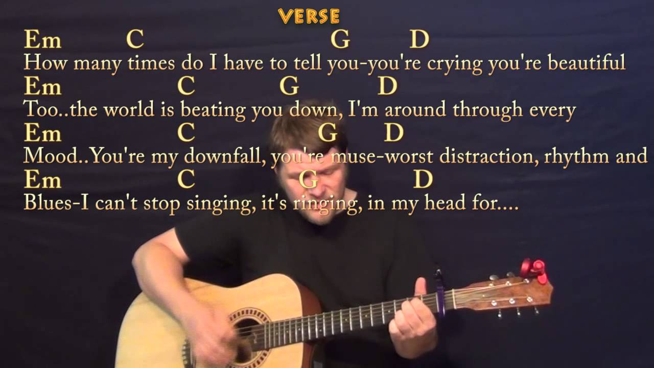 All Of Me (John Legend) Strum Guitar Cover Lesson with Chords/Lyrics - CApo 1st Fret