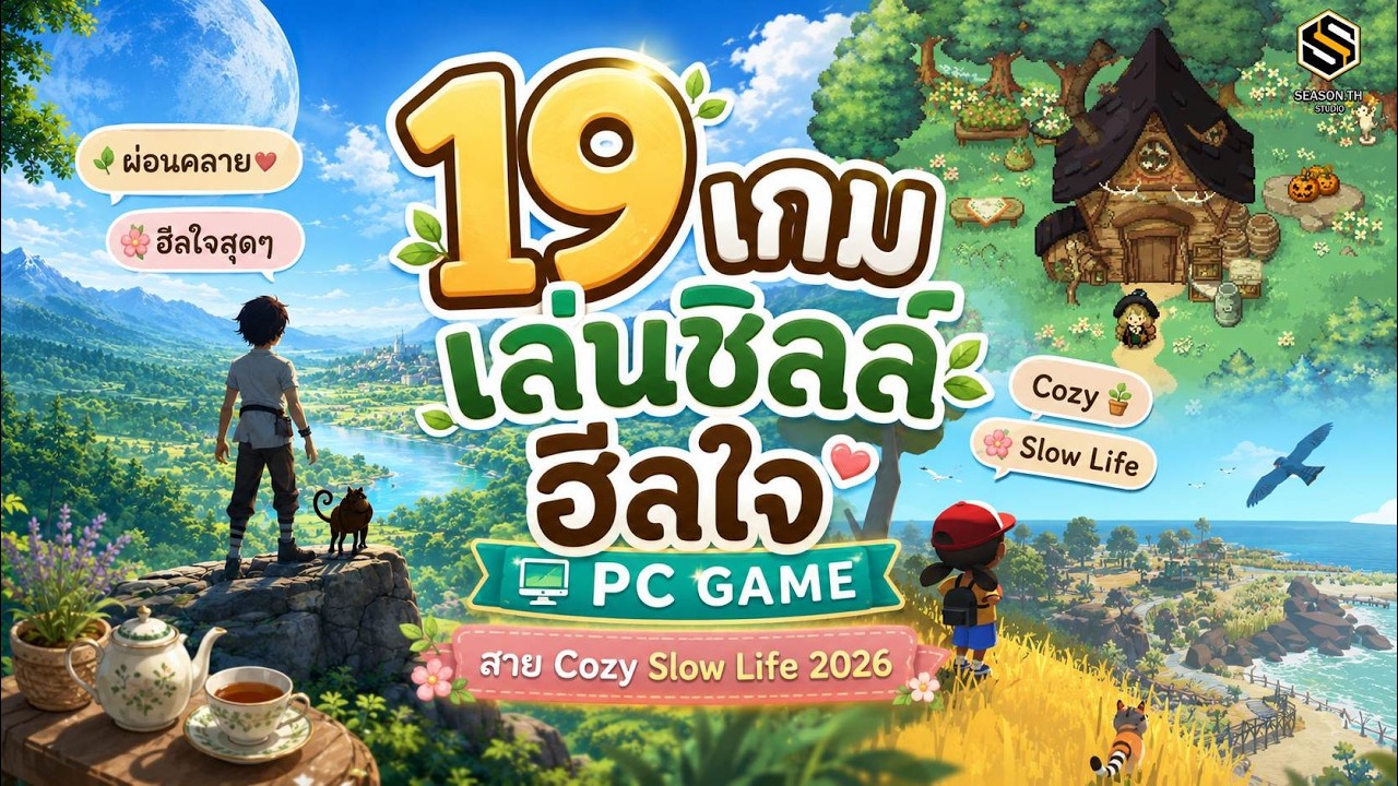 19 เกมอินดี้แนว Slow Life 2026 น่าเล่น! สาย Cozy เล่นชิลล์ ฮีลใจ พักสมองในวันเหนื่อยล้า