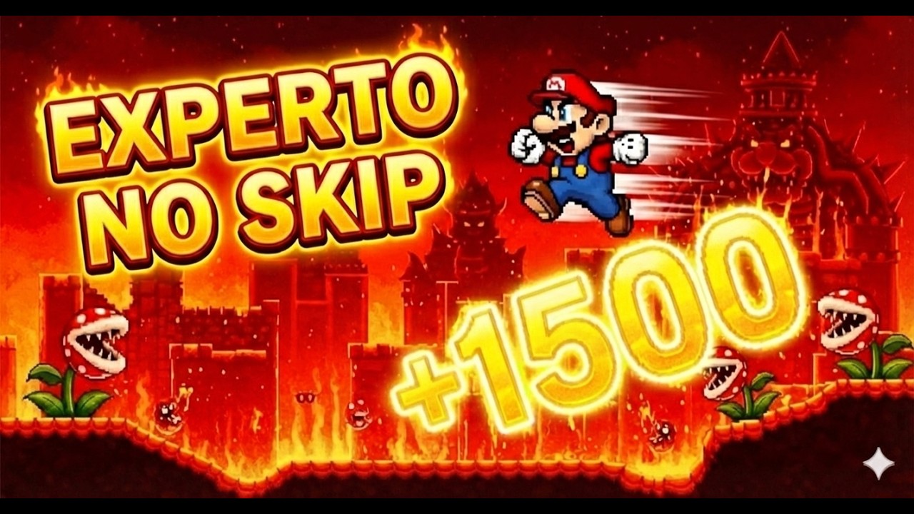 M&aacute;s de 1500 niveles SIN SKIP EXPERTO | Super Mario Maker 2