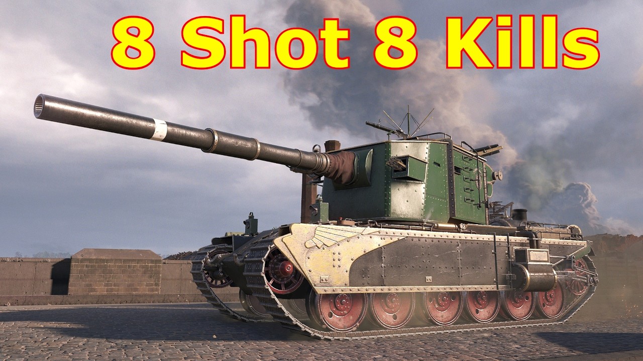 FV4005 Stage II : 8 Shot 8 Kills - World of Tanks.