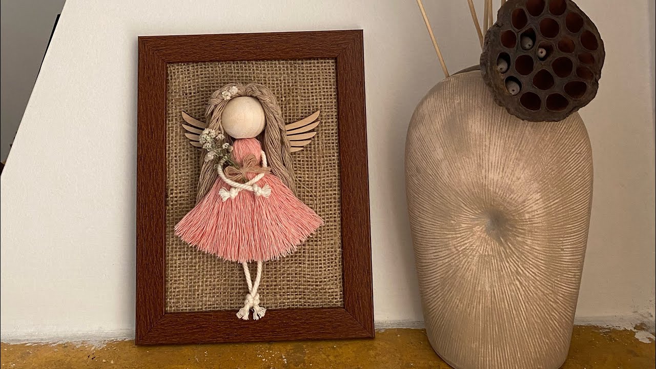 macrame angel (name is anastazia)😄