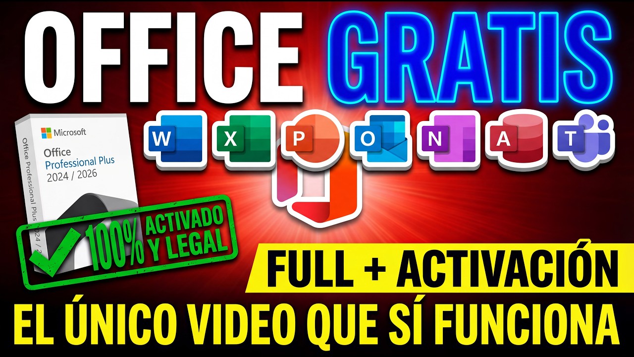 INSTALAR OFFICE 2024 FULL ACTIVADO ✅ 100% Legal desde la Web Oficial (ACTUALIZADO ENERO 2026)✅