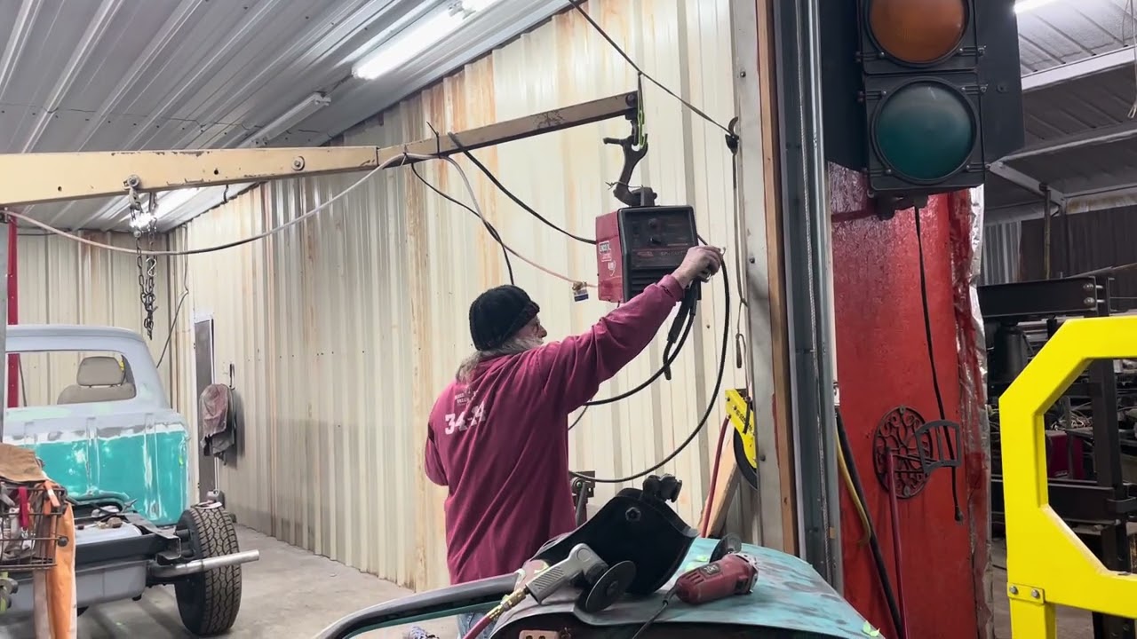 I welding in window holes 66 ford. #automobile #subscribe #bodyshop #classiccars #66Ford
