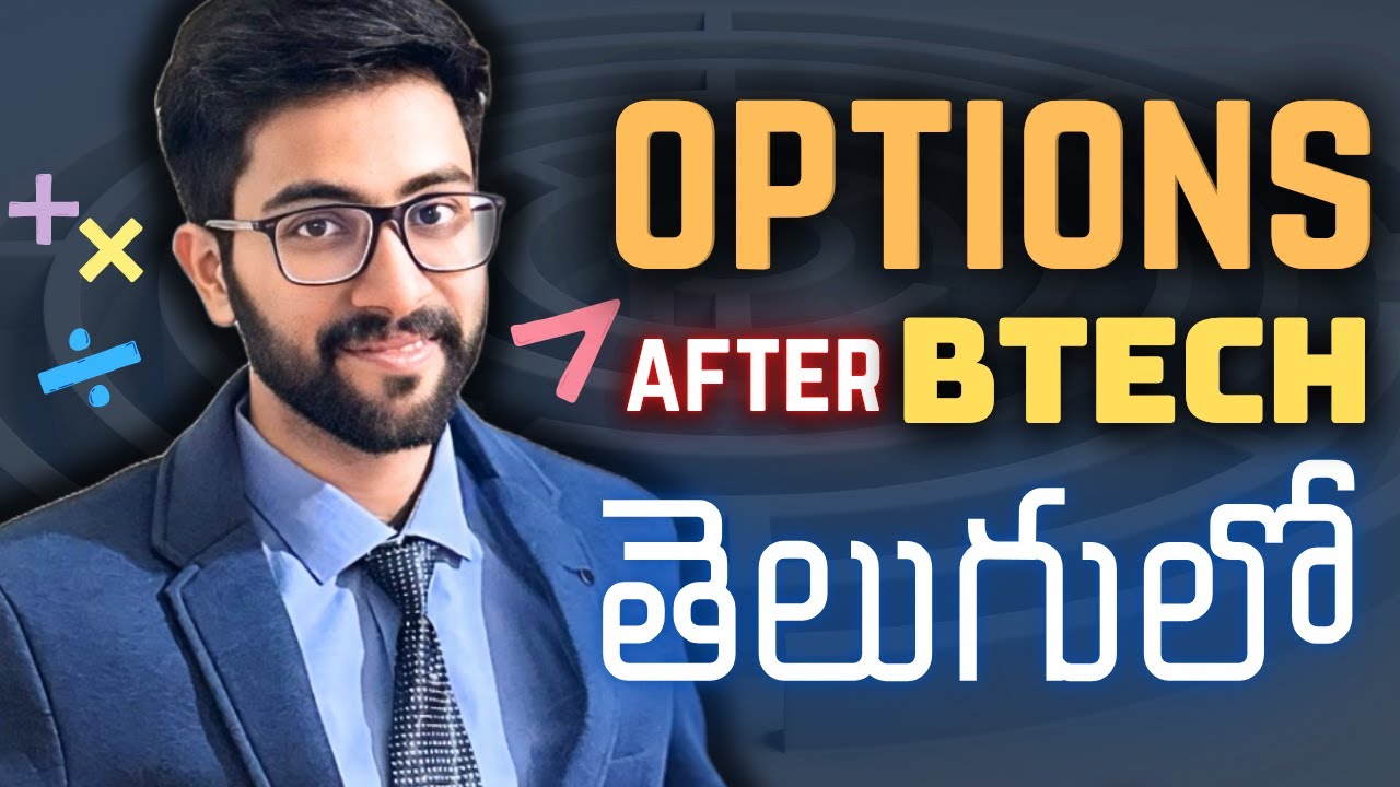 career options after btech Telugu | what to do after btech | Vamsi Bhavani