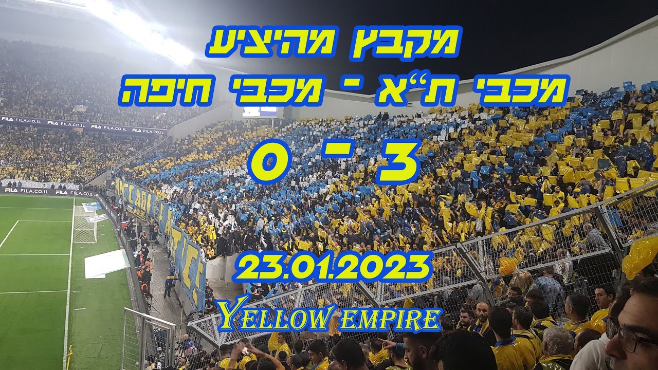 מקבץ מהיציע מכבי נגד מכבי חיפה 23.01.2023
