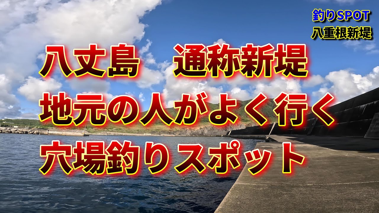 【釣り場案内#3】八丈島の八重根新堤・地元の人しかあまり行かない穴場