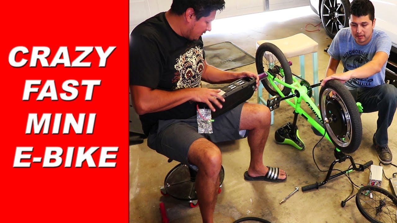 1000 Watts Electric BMX Mini eBike conversion!