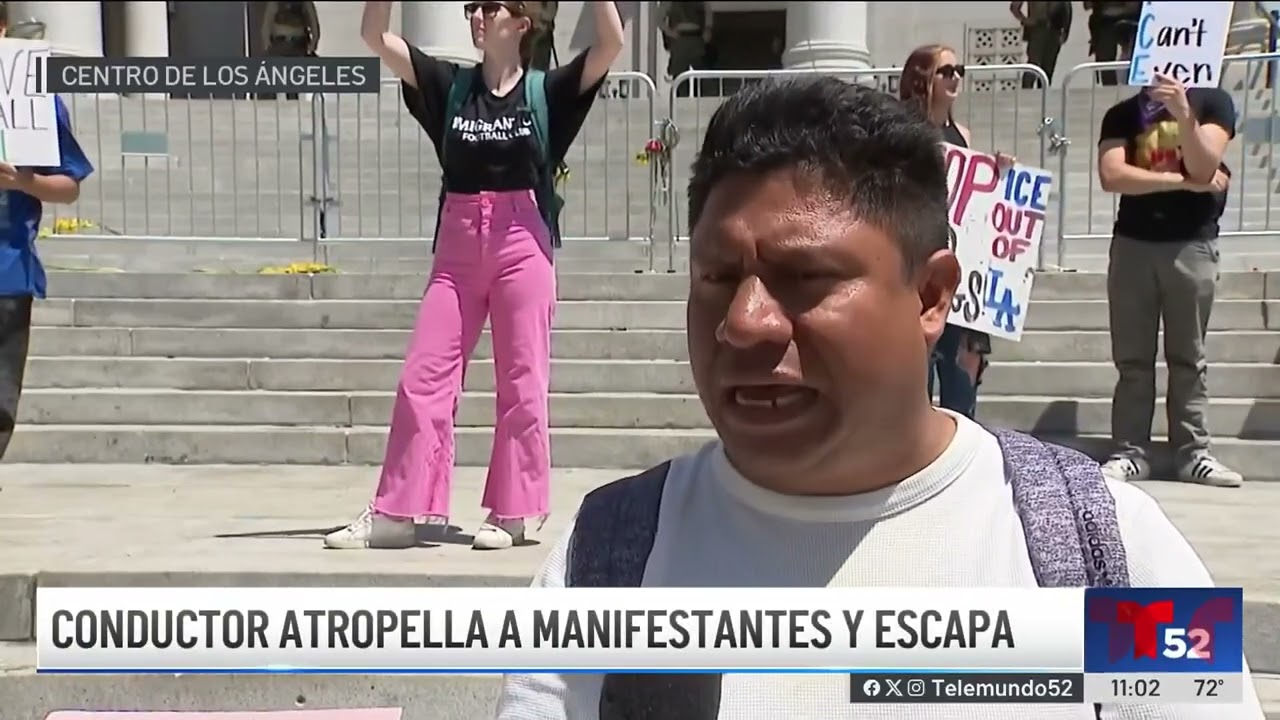 Decenas llegan a protestar contra redadas de ICE en Pershing Square