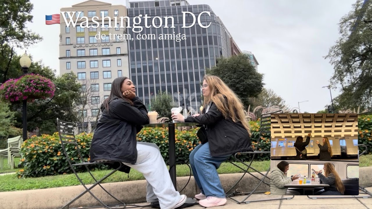 Girls trip de trem para Washington DC | 📍NC to DC 🇺🇸