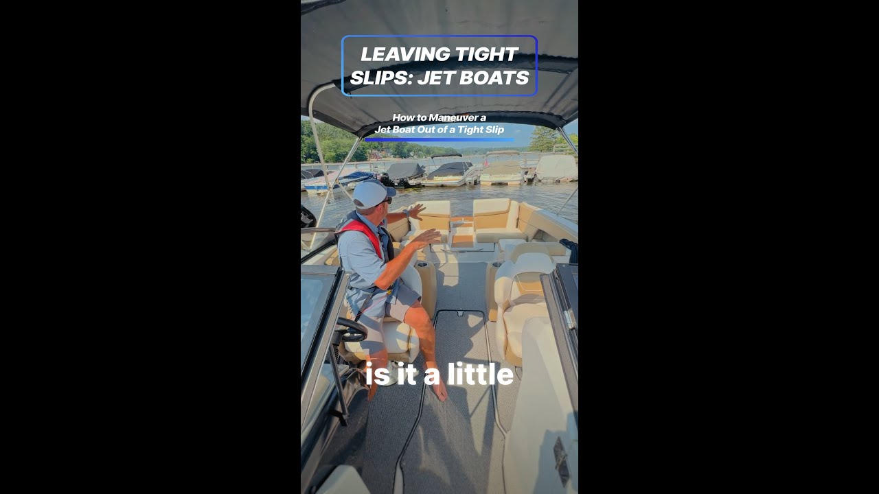 How To Back a Jet Boat Out of a Tight Slip: Bridge Marina Requested Boating Tip #shorts