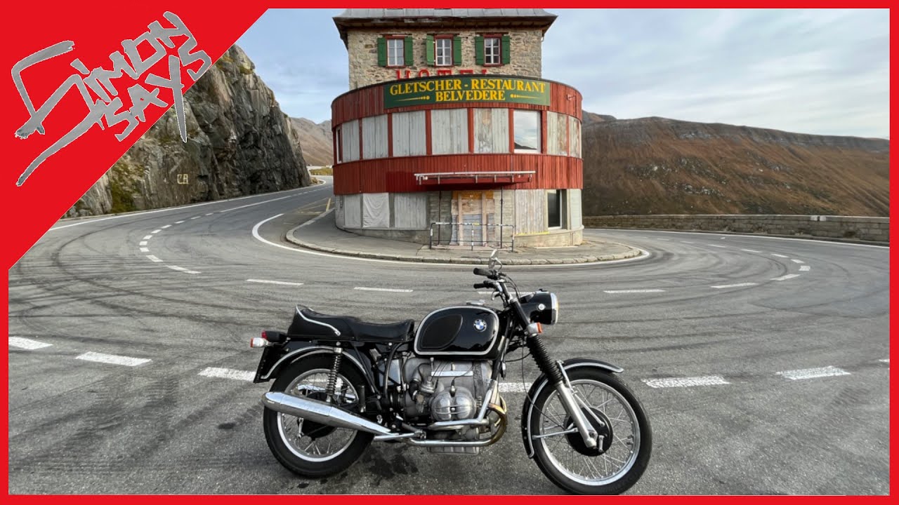 50 Jahre alte BMW R75/5 1100 Km Schweiztour zum Furkapass / Gotthardpass / James Bond