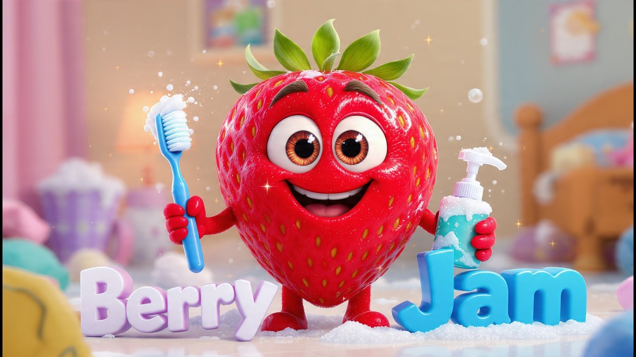 Berry Jam🍓 Hygiene Routine for Kids 🍓🪥🧼  Songs for Toddlers