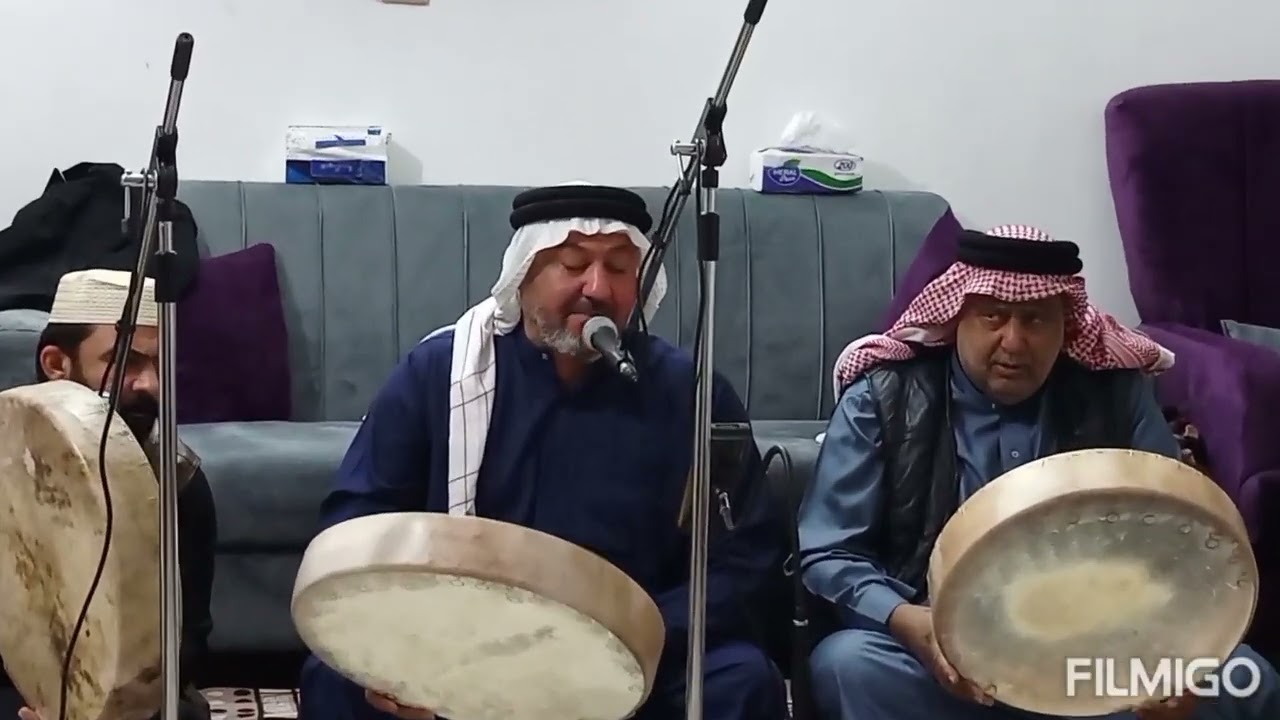 المداح رعد سعدي شكر والمداح الحاج جاسم الشعباني في جزيرة الجرايشي