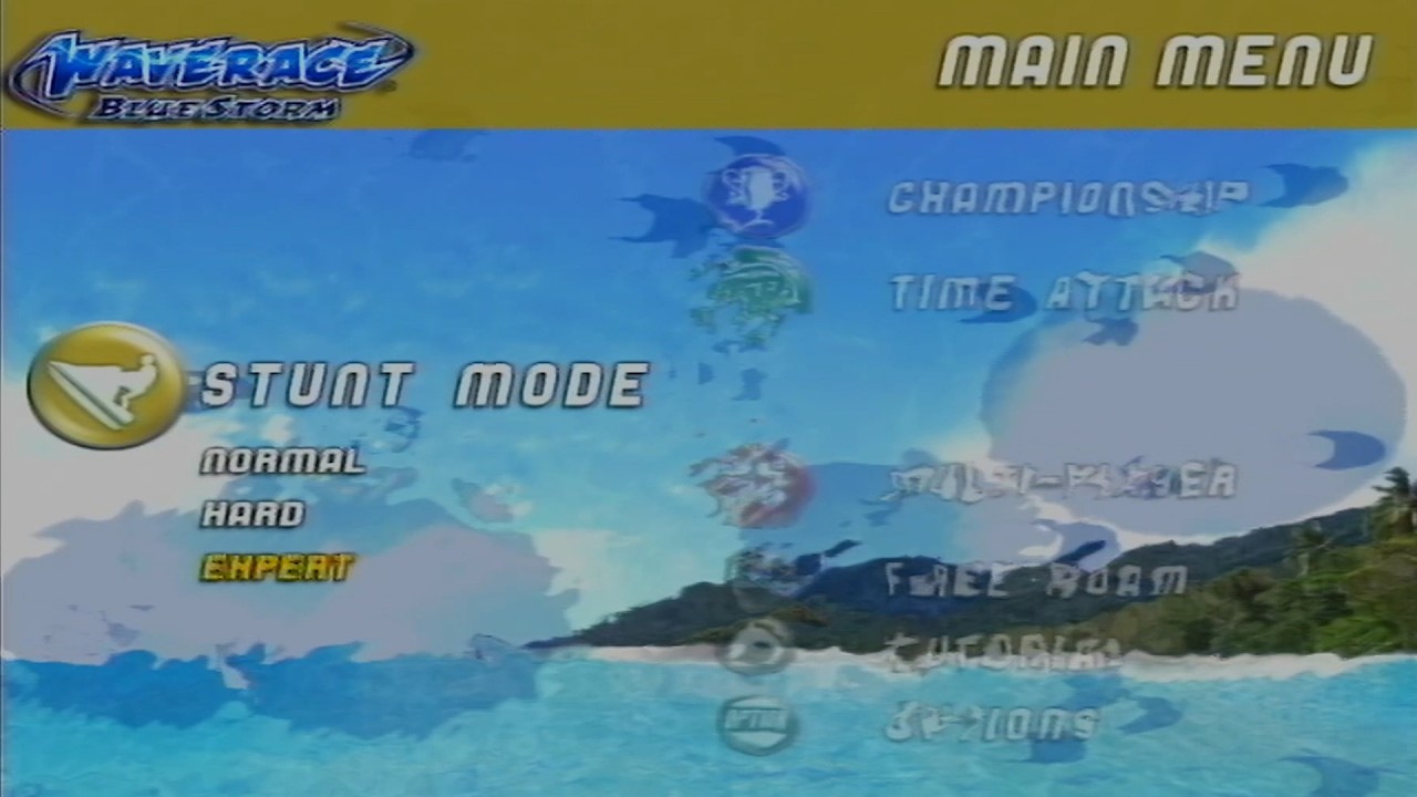 Wave Race Blue Storm All Stunt Mode Stages [PAL]