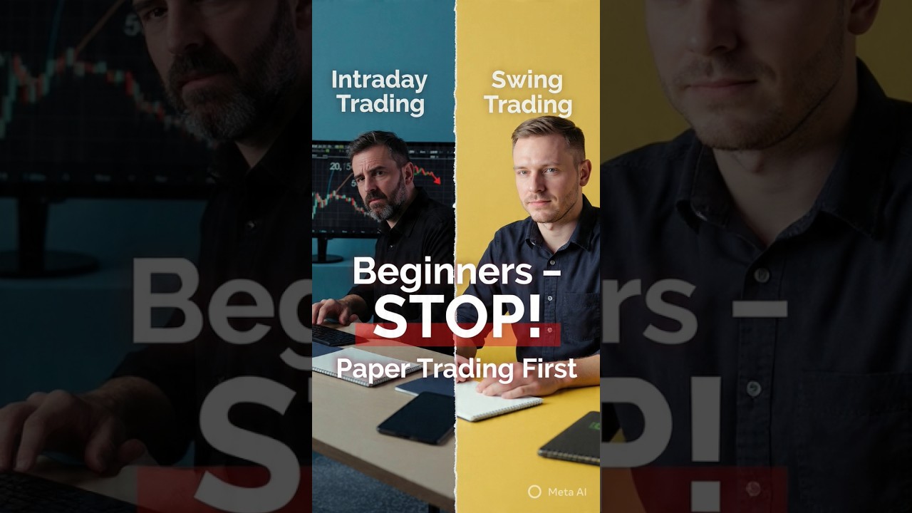 intraday vs swing trading | paper trading | trading #trading #intradaytrading #swing #papertrading