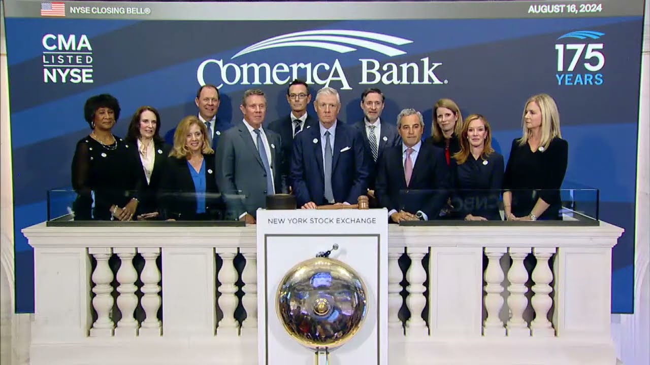 Comerica Bank (NYSE: CMA) Rings The Closing Bell&reg;