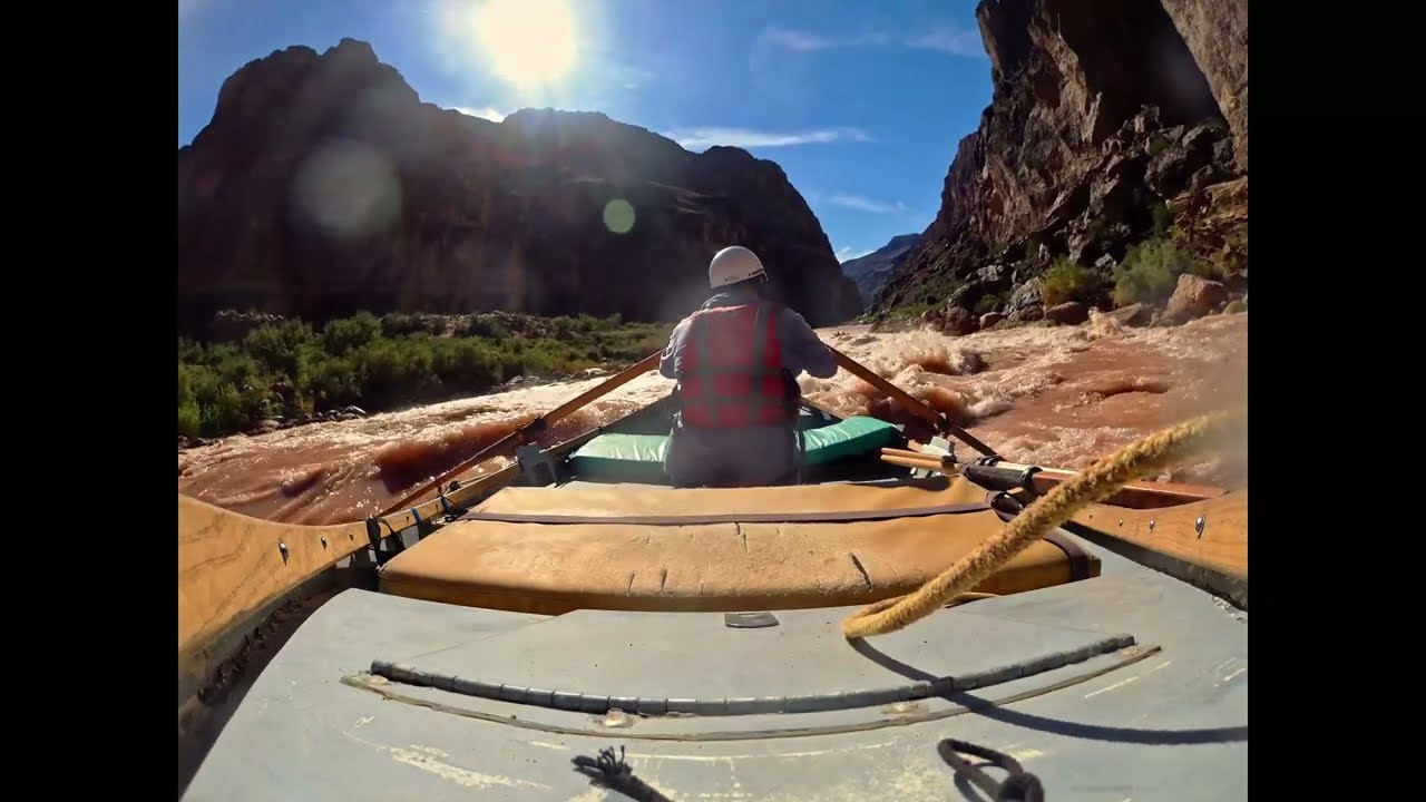 Josh and Wesley the Dory down Lava Falls - Grand Canyon -  October 2024