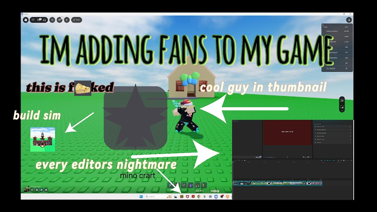 im adding fans to my game