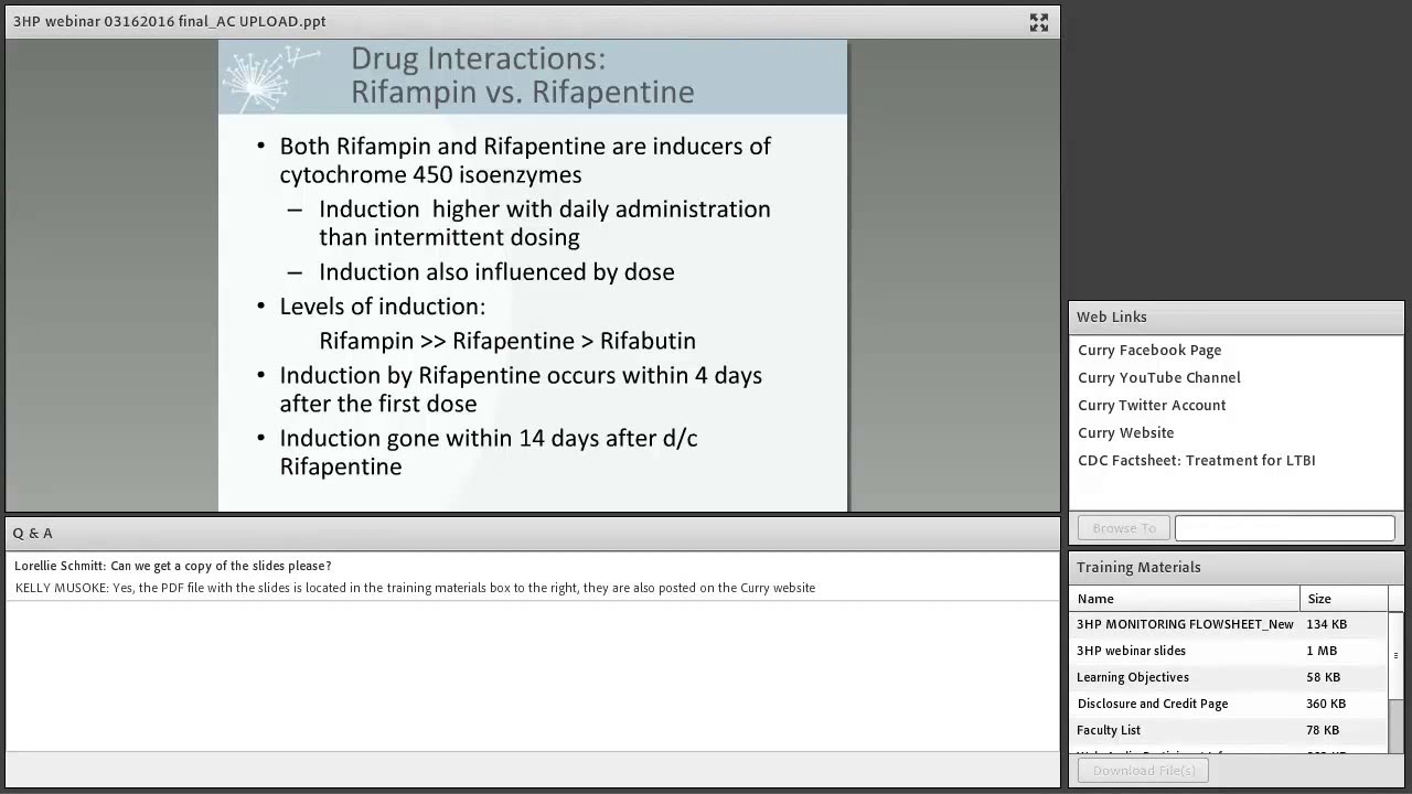 INH and Rifapentine Treatment for LTBI