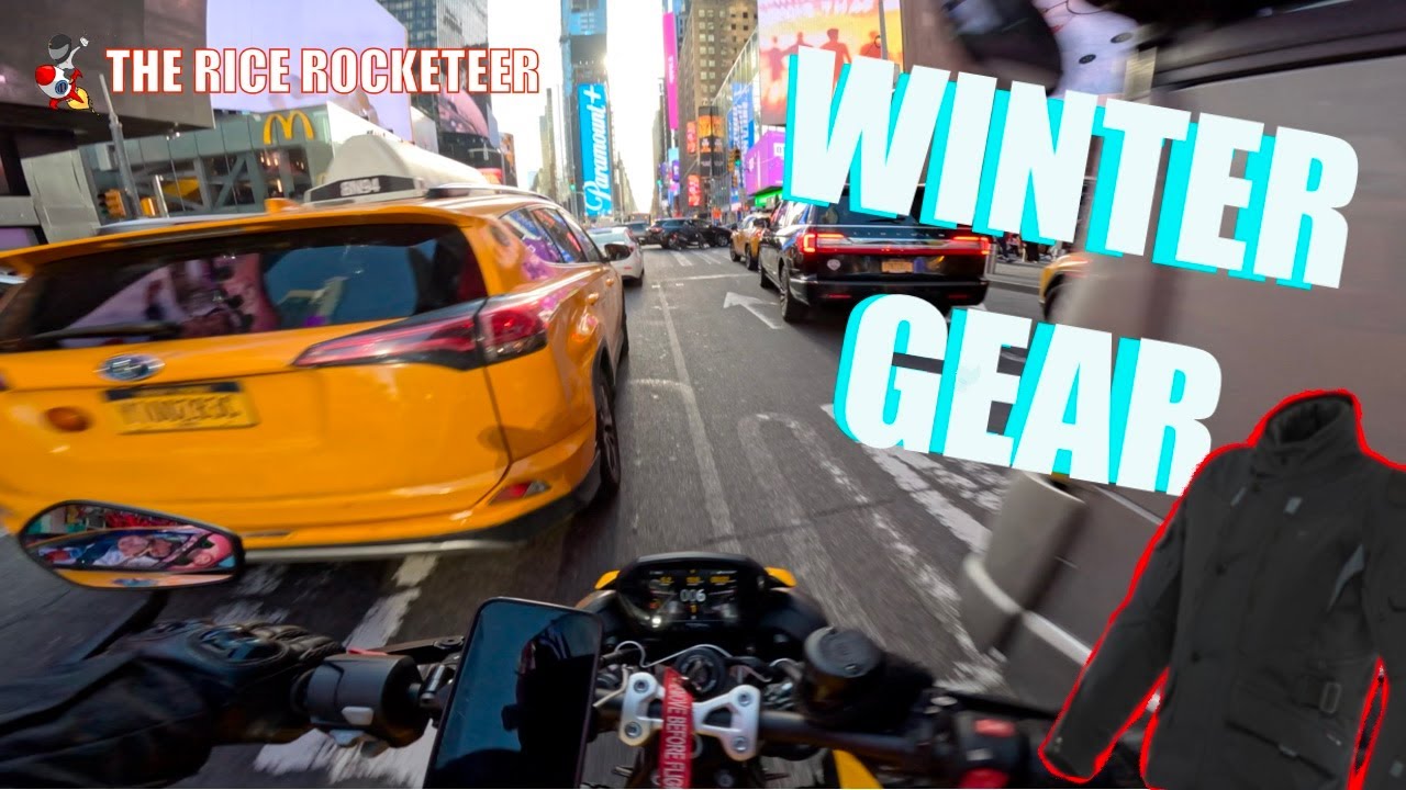 Winter Motorcycle Gear: What I Wear | Triumph Street Triple RS NYC In NYC | RR Vlog 69
