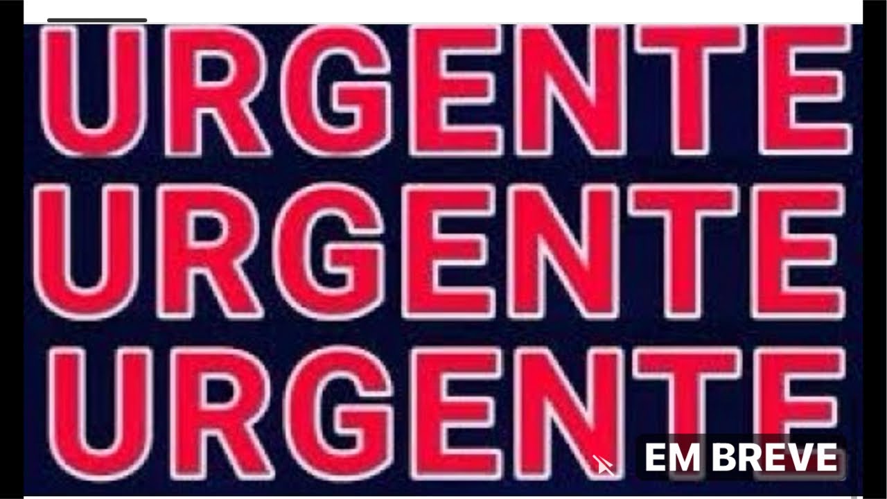 NOTÍCIA URGENTE 🚨