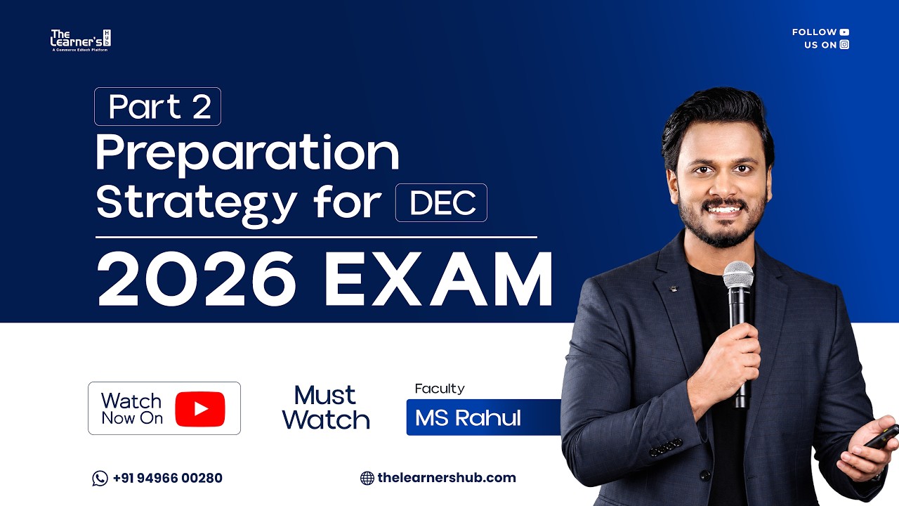 CMA Intermediate | Preparation Strategy for December 2026 Exam | Part 2