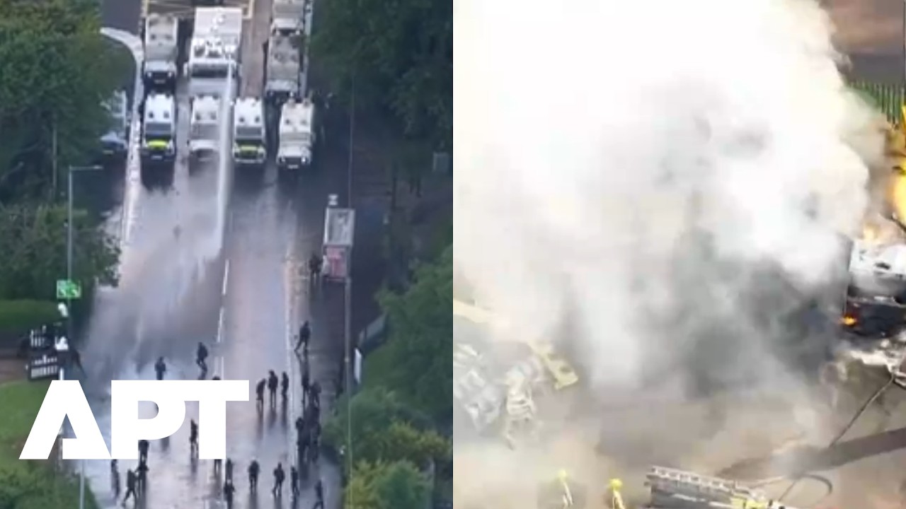 Water Cannons Deployed at Belfast Protesters & Ambulances BURNED During Anti-Immigrant Riots | APT
