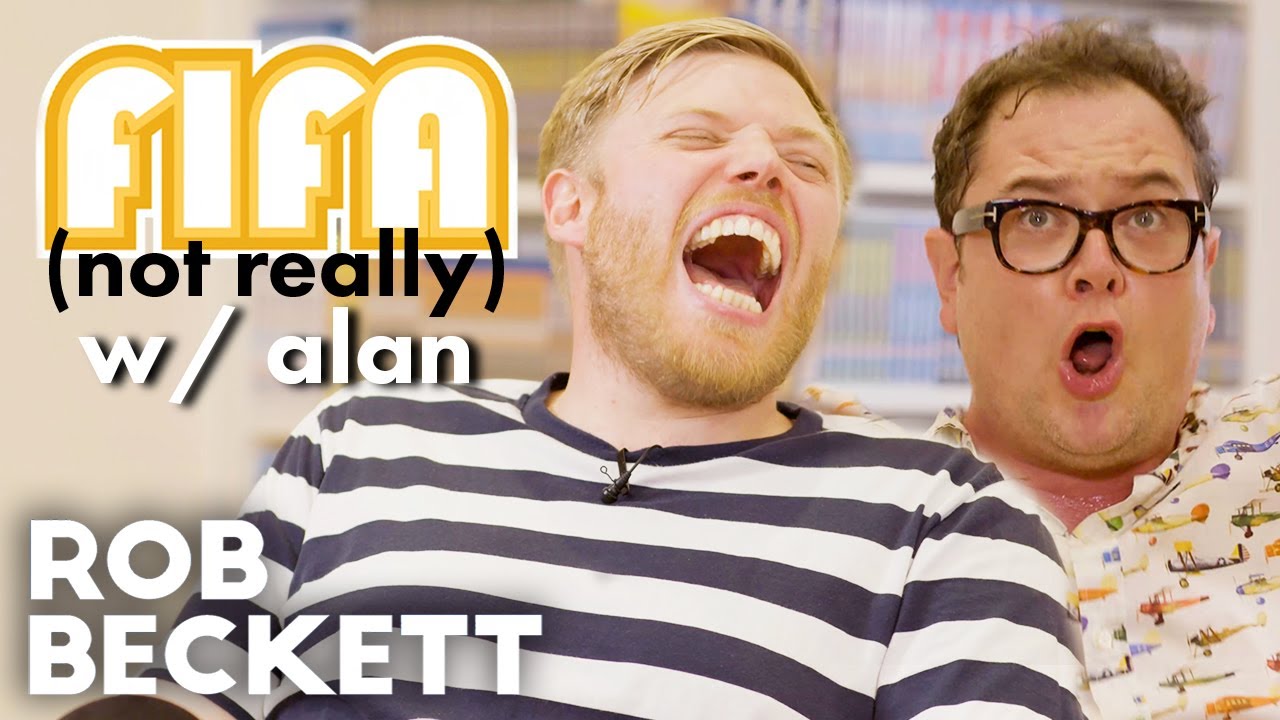 Playing Video Games with Alan Carr | Fifa (not really) - Rob Beckett